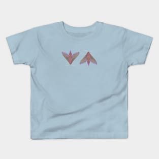 Pink Moths Kids T-Shirt